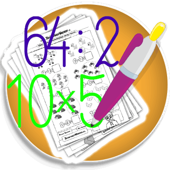 Zestaw kart pracy do nauki mnożenia i dzielenia - Karty pracy Matematyka - klasa 3