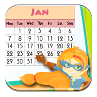 Angielskie nazwy miesięcy - Od stycznia do czerwca - Week and Month