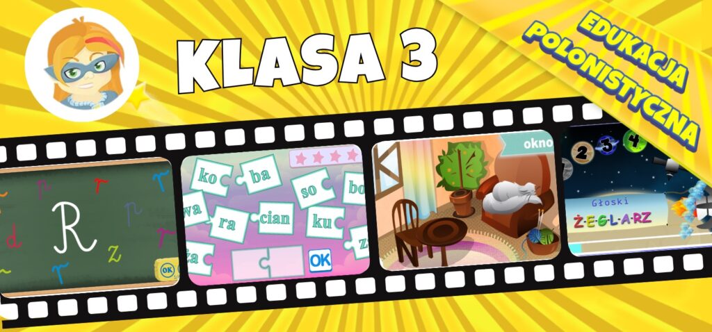 Filmy prezentujące zadania - język polski klasa 3